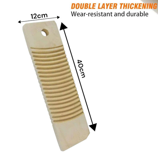 Asse Lavapanni a Mano In Legno Di Fissaggio Strigatoio Lavatoio A Mano Per Bucat 12X40 cm