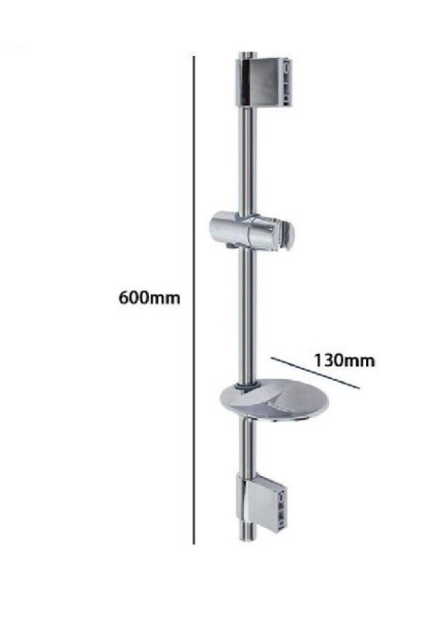 Asta saliscendi colonna doccia regolabile e portasaponetta 60 CM A.79361