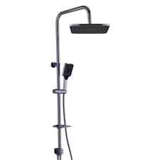 Asta saliscendi cromata colonna doccia soffione fisso doccetta set doccia 87307