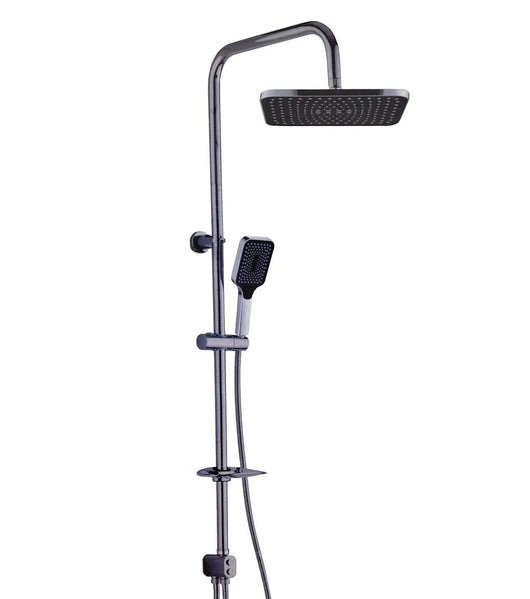 Asta saliscendi cromata colonna doccia soffione fisso doccetta set doccia 87307