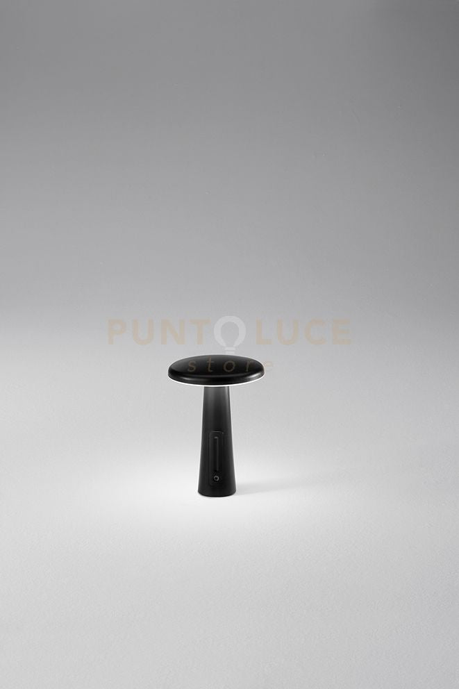 Astro Lampada da tavolo ricaricabile a batterie colore nero a LED 4W 160LM 3000K dimmerabile IP44