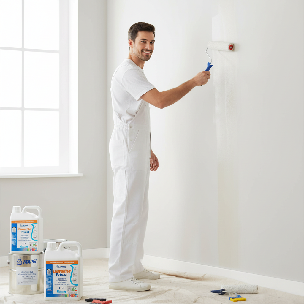 Dursilite primer fissativo base acqua trasparente per muri interni *** formato 1 lt, confezione 1