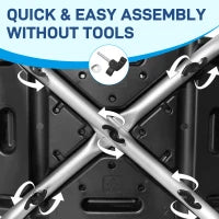 Sgabello da Doccia per Anziani con Altezza Regolabile in Alluminio, Antiscivolo, Capacità 135 kg, Nero