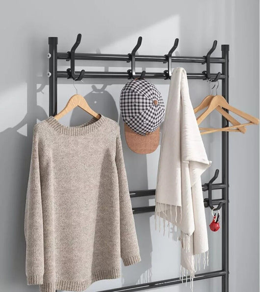 Attaccapanni Appendiabiti Scarpiera Da Ingresso stand da terra 5 ripiani  - 5X80