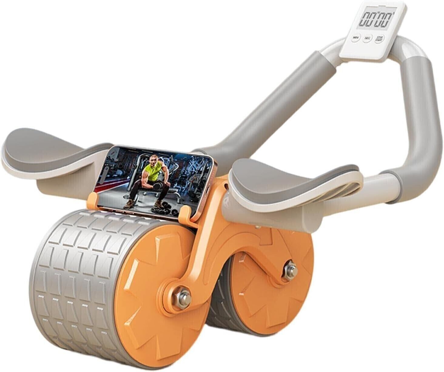 Attrezzo Ruota addominale muscoli Supporto Gomito Rimbalzo Automatico Fitness