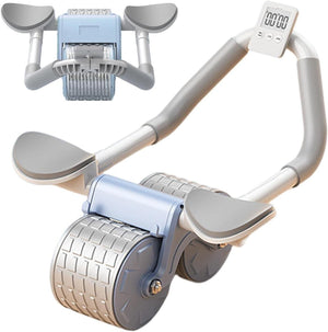 Attrezzo Ruota addominale muscoli Supporto Gomito Rimbalzo Automatico Fitness