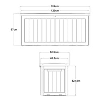 Baule da Esterno Filetto Portatutto 250 L - Beige casa.pro