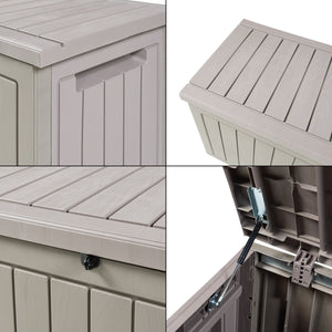 Baule da Esterno Filetto Portatutto 250 L - Beige casa.pro