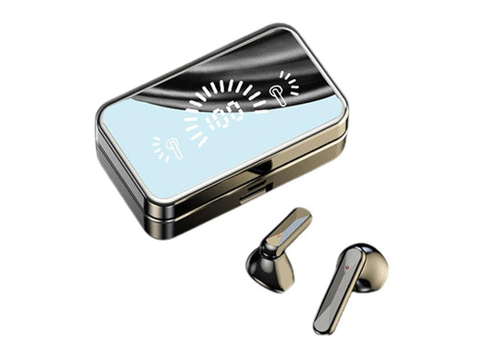 Auricolari Bluetooth con Controllo Touch Cuffie da Viaggio con Custodia Ricarica a Specchio Display Digitale