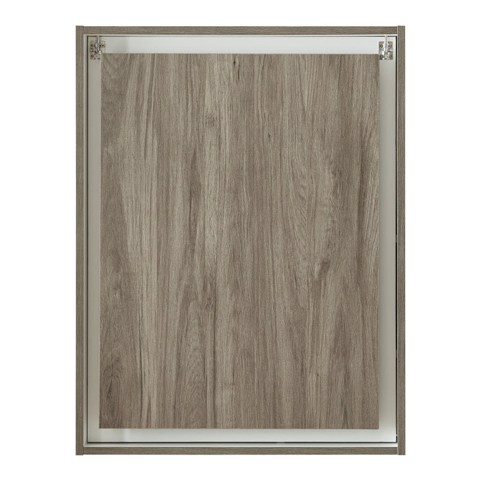 Scrivania Ribaltabile a Parete Greve Tavolo a Scomparsa - Bianco / Effetto Legno [en.casa]