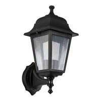 Lampada Esterna da Parete 'Huddersfield' Lanterna con Protezione IP44 - Nero [lux.pro]