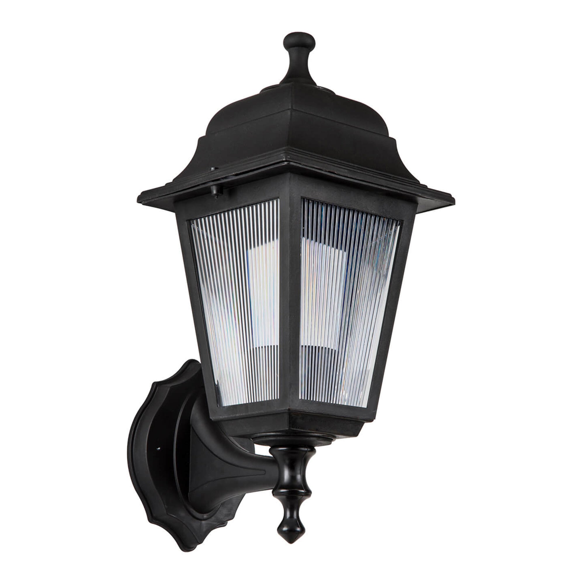 Lampada Esterna da Parete 'Huddersfield' Lanterna con Protezione IP44 - Nero [lux.pro]
