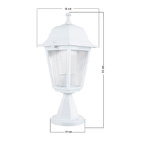 Lampada da Esterno 'Ipswich' Lanterna con Protezione IP44 Impermeabile - Bianco [lux.pro]