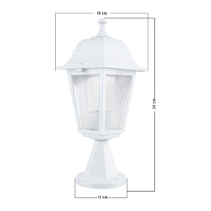 Lampada da Esterno 'Ipswich' Lanterna con Protezione IP44 Impermeabile - Bianco [lux.pro]
