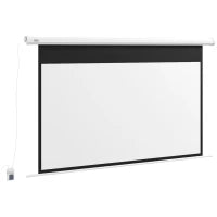 Telo per Proiettore 84" 16:9 Motorizzato con Telecomando, 215x8x140cm, Bianco