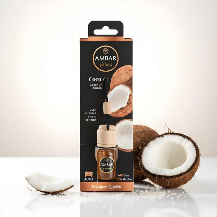 Deodorante auto cocco naturale senza alcol per freschezza duratura