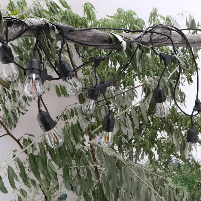Ledme ghirlanda led solare 3w con 10 lampadine e27 da esterno ip65 rgb