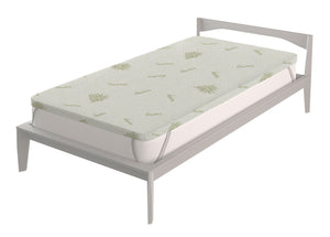 Topper Matrimoniale Sfoderabile con Elastici Adel Aloe