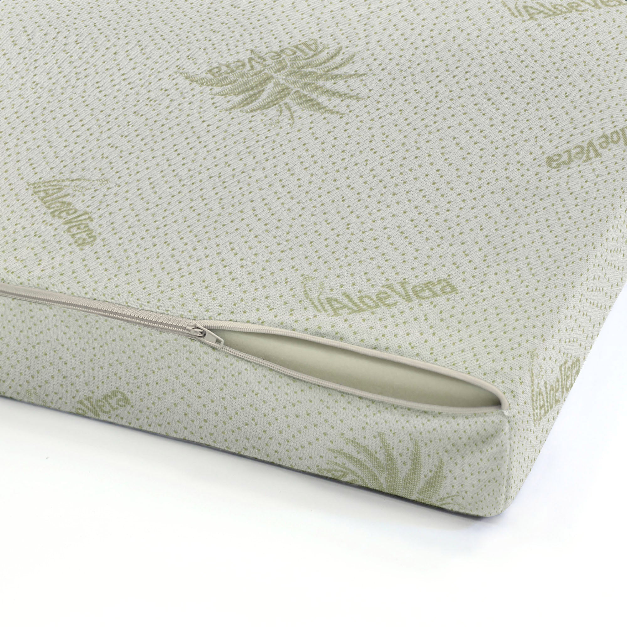 Topper Matrimoniale Sfoderabile con Elastici Adel Aloe