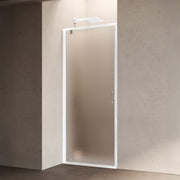 Siro - Box doccia per nicchia 80 cm con anta a battente bianco/stampato