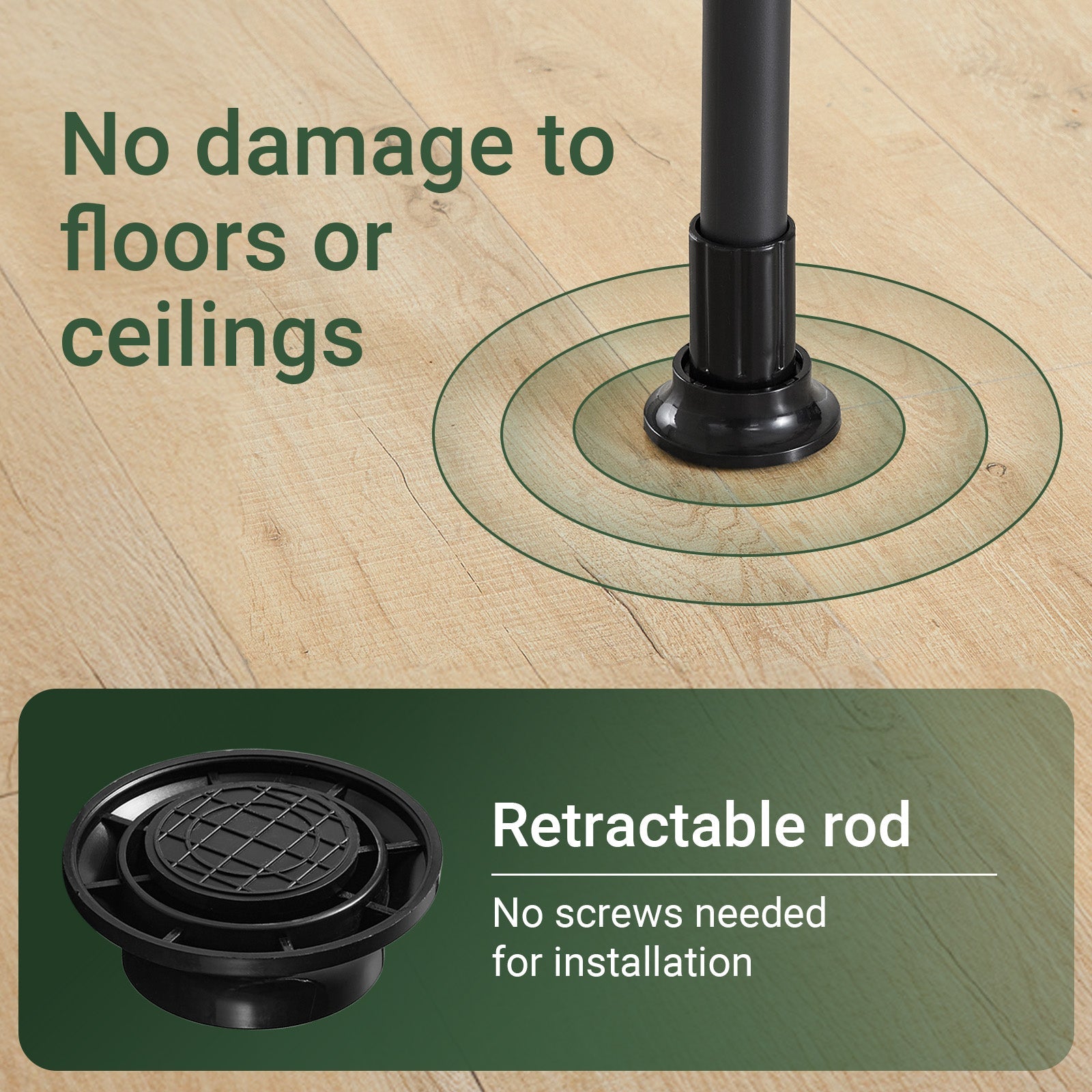 SoBuy FRG34-II-SCH, Telescopic Appendiabiti da Terra, Robusto Stand Appendiabiti con Aste e Ripiani, Armadio Aperto Regolabile per Camera da Letto, Porta Abiti Nero