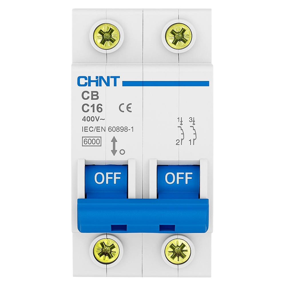 Chint interruttori magnetotermici 1p+n curva c 4,5ka serie eb 2 moduli *** ampere 16 ampere, confezione 1