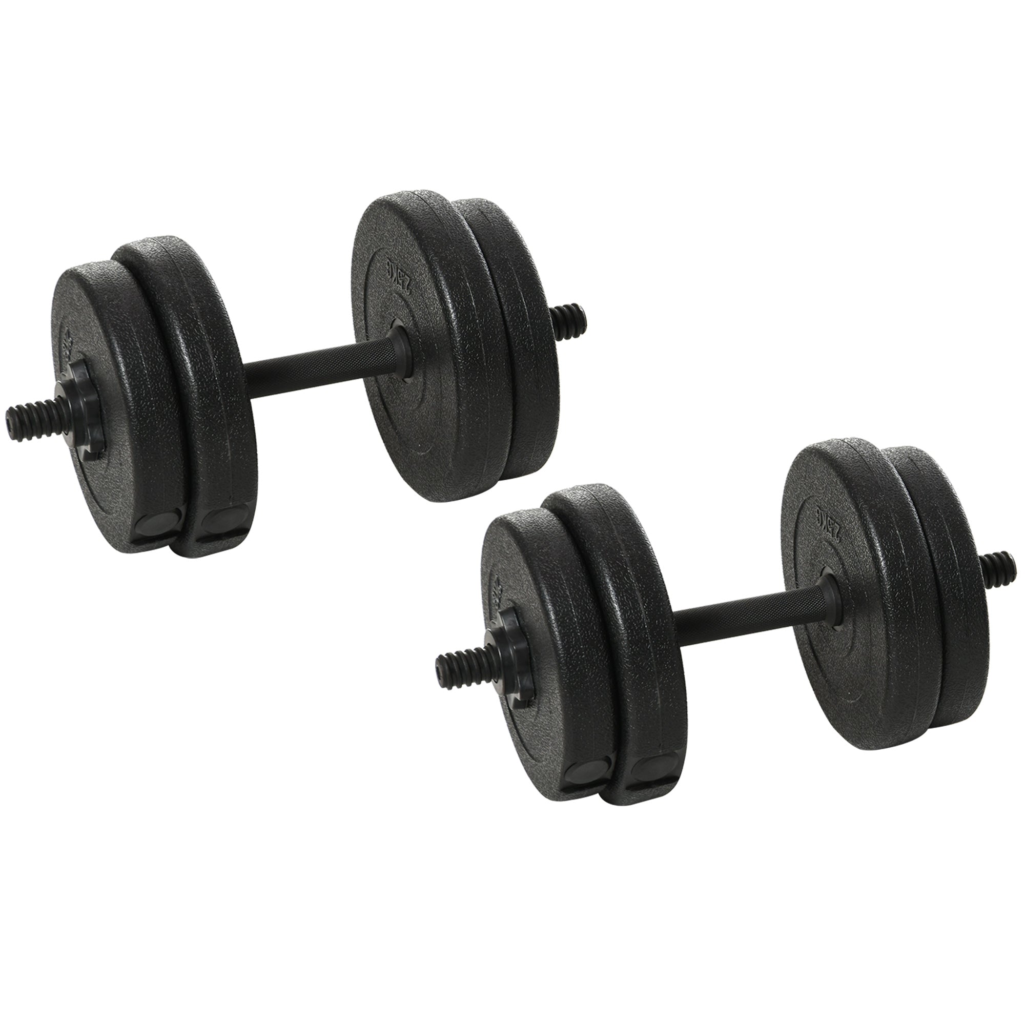Easycomfort Set Manubri Palestra 20kg (4x2.5kg, 4x2kg) con 8 Dischi da 2kg, 2.5kg, Ø25mm, per Allenamento a Casa
