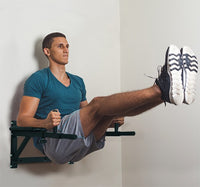 Easycomfort Supporto per Sollevamenti Fissaggio a Parete per Allenamento Muscolari Tubi d'Acciaio Nero