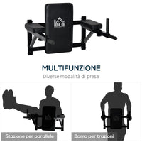Easycomfort Supporto per Sollevamenti Fissaggio a Parete per Allenamento Muscolari Tubi d'Acciaio Nero