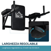 Easycomfort Supporto per Sollevamenti Fissaggio a Parete per Allenamento Muscolari Tubi d'Acciaio Nero