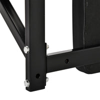 Easycomfort Supporto per Sollevamenti Fissaggio a Parete per Allenamento Muscolari Tubi d'Acciaio Nero