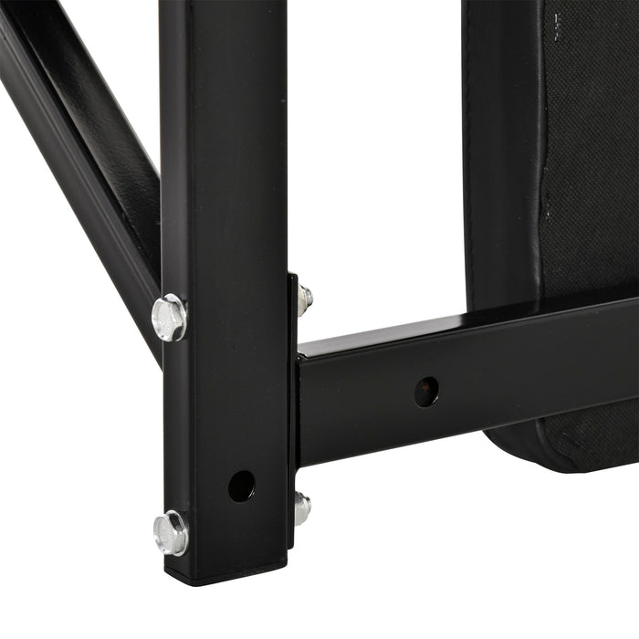 Easycomfort Supporto per Sollevamenti Fissaggio a Parete per Allenamento Muscolari Tubi d'Acciaio Nero