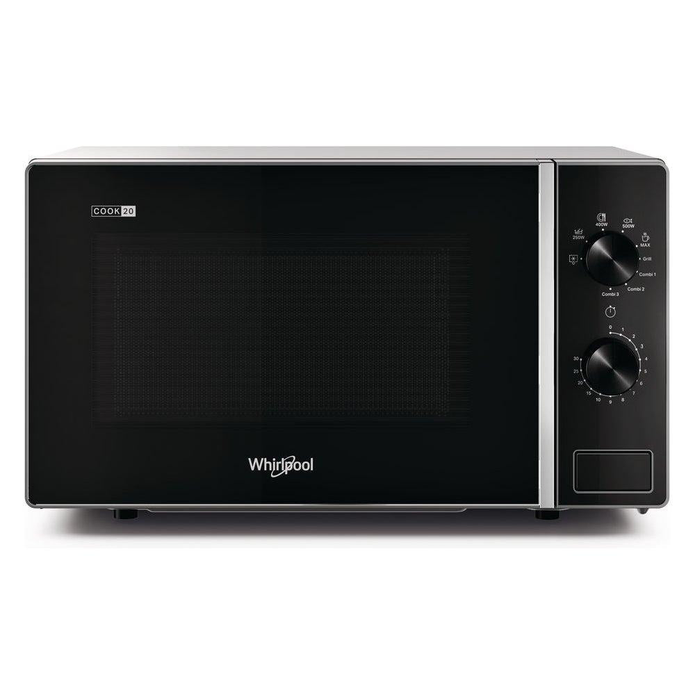 Microonde Whirlpool Mwp 103 Sb 20 Litri 700 W (A26,2xL45,2xP37,8) Grill Nero e Argento