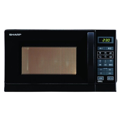 Microonde Sharp R742BKW 25 Litri 900 W Grill (A30,6xL51,3xP42,9) Nero