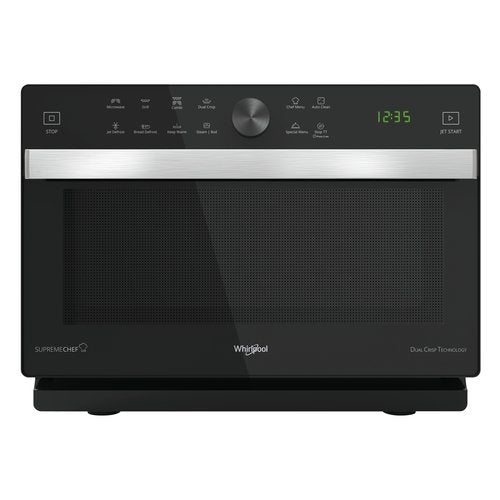 Forno A Microonde Frontale Whirlpool SUPREME CHEF Mwp 337 Sb 33 Litri 900 W (A37,3xL49xP49,5) Nero e Argento