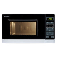 Forno A Microonde Sharp R 242INW 20 Litri 800 W (A25,7xL43,9xP35,8) Argento e Nero