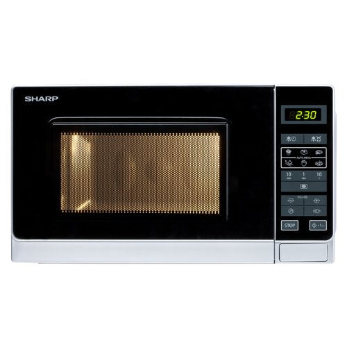 Forno A Microonde Sharp R 242INW 20 Litri 800 W (A25,7xL43,9xP35,8) Argento e Nero