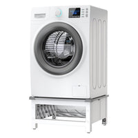 Kit di Sovrapposizione Per Lavatrice e Asciugatrice BASE SPACE Meliconi Base Rialzata in tecnopolimero (A31xL62xP55,5cm) Bianco e Grigio