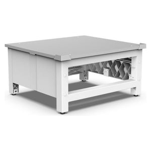 Kit di Sovrapposizione Per Lavatrice e Asciugatrice BASE SPACE Meliconi Base Rialzata in tecnopolimero (A31xL62xP55,5cm) Bianco e Grigio