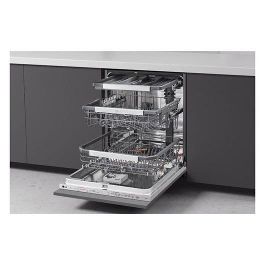 Lavastoviglie A Incasso Lg Serie 4 DB475TXS 14 Coperti Classe A (A81,5xL59,8xP55,4) QuadWash ThinQ Alexa Google Assistant Acciaio Inox