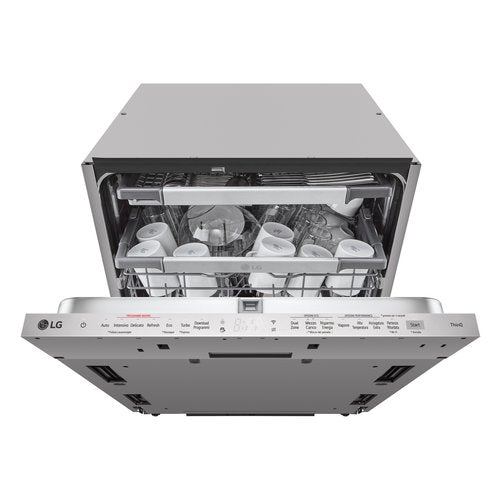 Lavastoviglie A Incasso Lg Serie 4 DB475TXS 14 Coperti Classe A (A81,5xL59,8xP55,4) QuadWash ThinQ Alexa Google Assistant Acciaio Inox