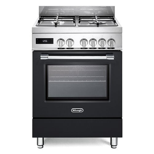 Cucina Forno a Gas PRO 66MAL 4 Fuochi 74 L Classe A (A85,7×L60×P60 cm) Wi-Fi Acciaio Inox e Nero