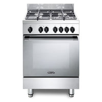 Cucina a Gas De Longhi GEMMA 66 ML Linea Gemma Forno Elettrico 74 Litri 10 Funzioni Classe A (A85,7–90,8×L60×P60) Inox