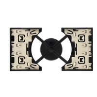 Cover bticino living now per prese standard p40 2 moduli varie finiture *** colore nero, confezione 1