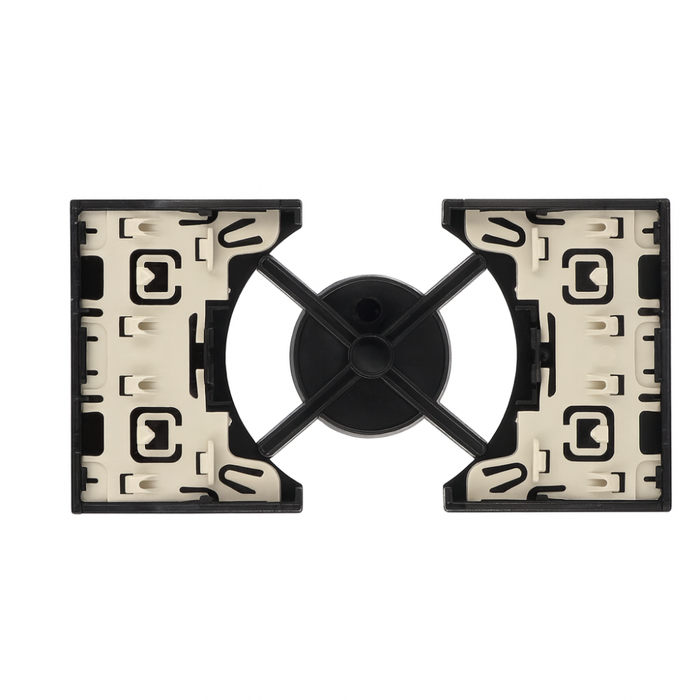 Cover bticino living now per prese standard p40 2 moduli varie finiture *** colore nero, confezione 1