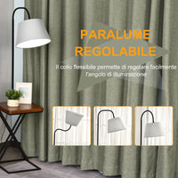 Easycomfort Lampada da Terra Moderna con Caricatore Wireless e Testa Flessibile per Soggiorno, Camera da Letto e Ufficio, 36x36x165 cm