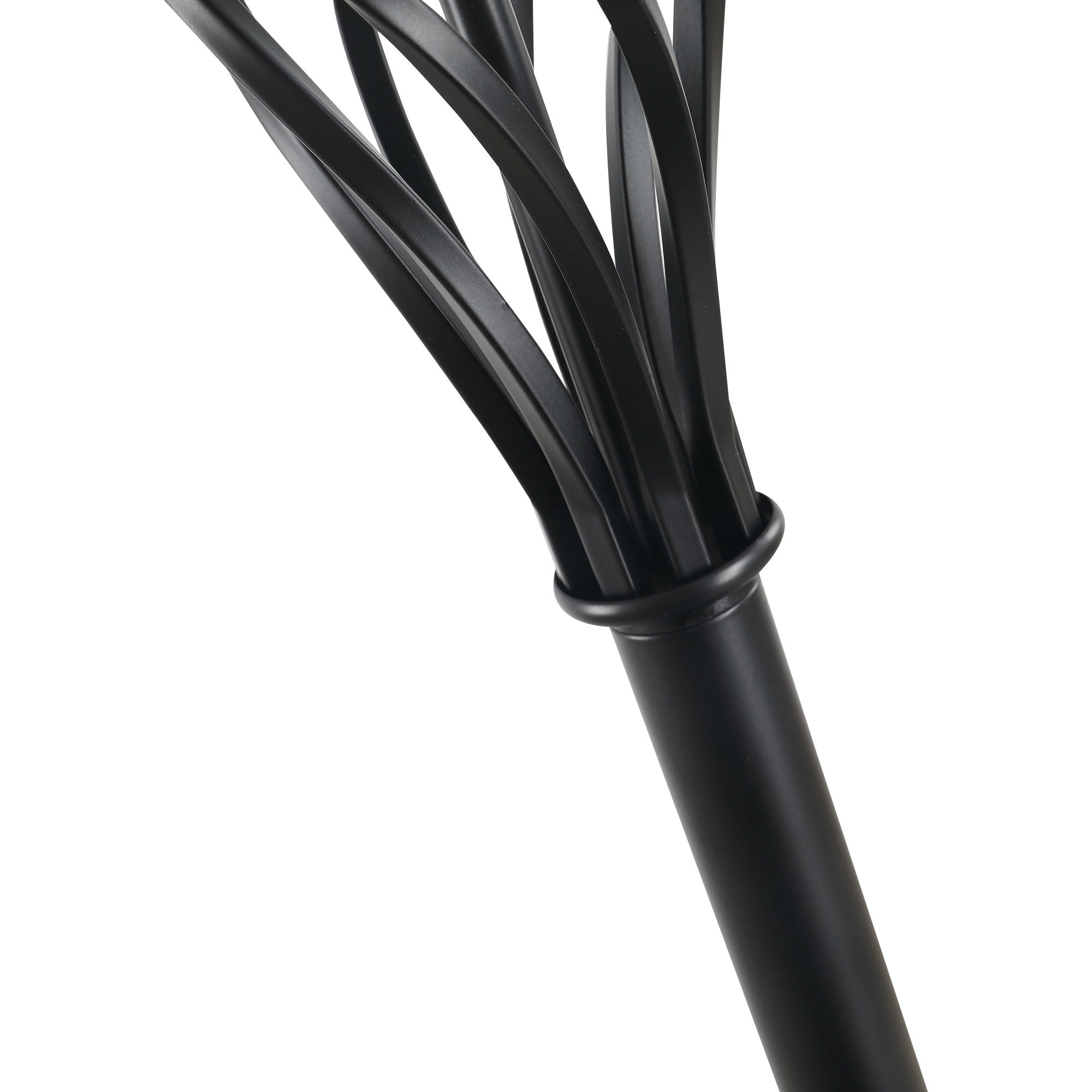 Easycomfort Set 3 Pezzi: 1 Lampada da Terra e 2 Lampade da Tavolo in Metallo, Design Vintage, Lampadine E27, Nero e Bianco