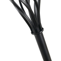 Easycomfort Set 3 Pezzi: 1 Lampada da Terra e 2 Lampade da Tavolo in Metallo, Design Vintage, Lampadine E27, Nero e Bianco