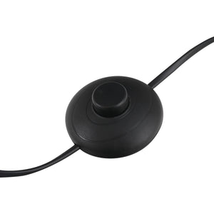 Easycomfort Set 3 Pezzi: 1 Lampada da Terra e 2 Lampade da Tavolo in Metallo, Design Vintage, Lampadine E27, Nero e Bianco