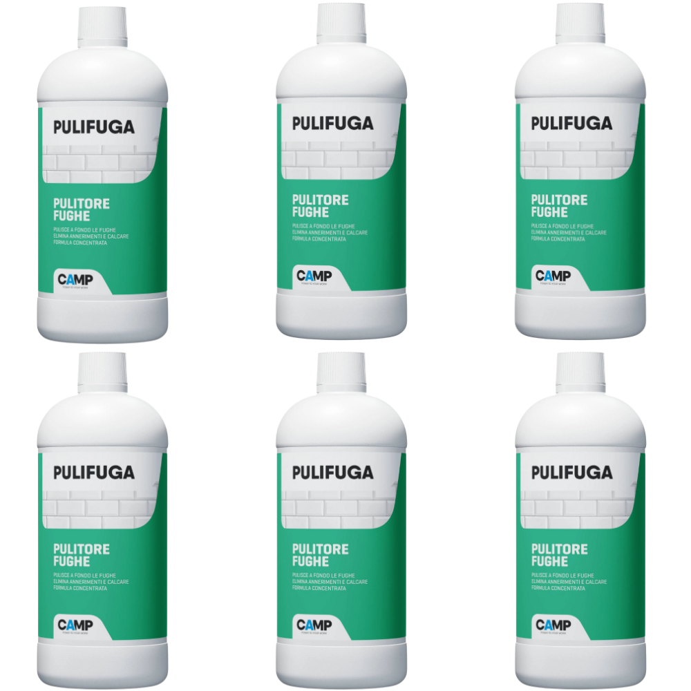 Pulifuga detergente concentrato per fughe e pavimenti 1 litro 6 pezzi